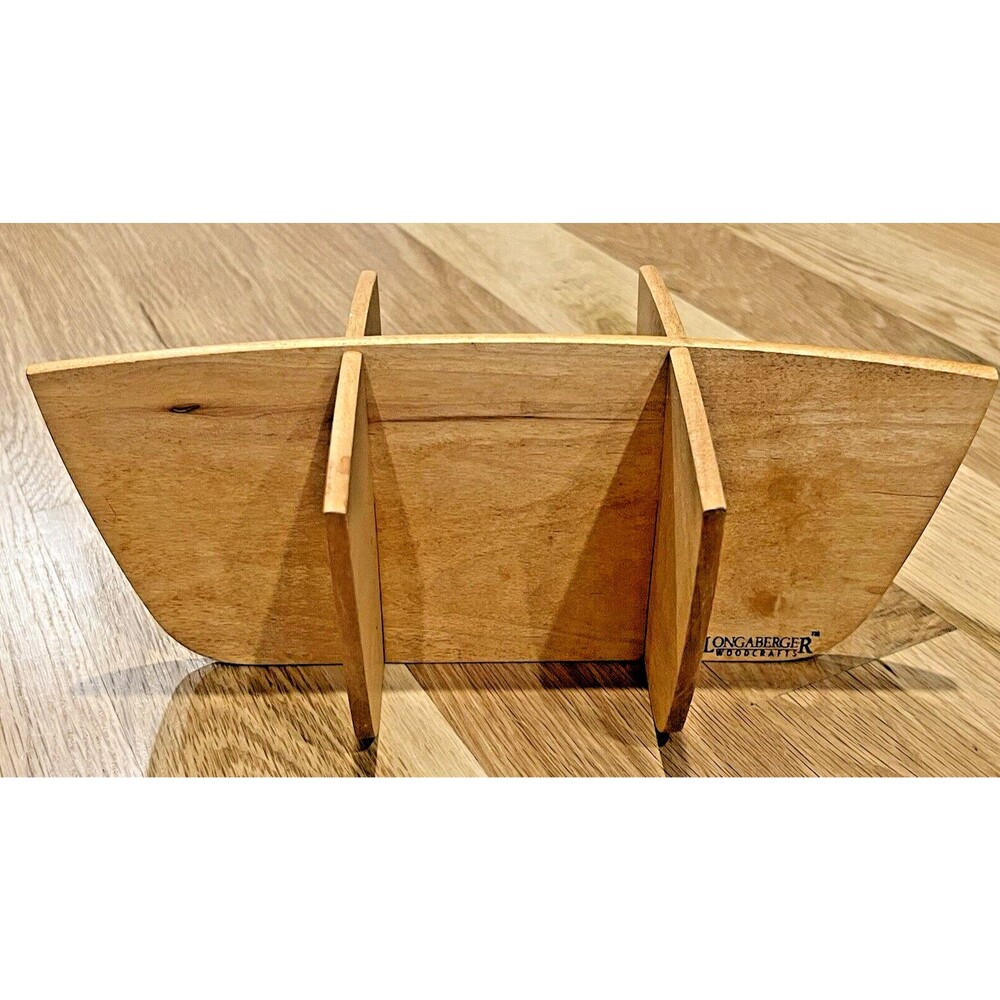 Longaberger Woodcrafts Medium Basket Wood Liner 6 Section Divider Insert 12" L
